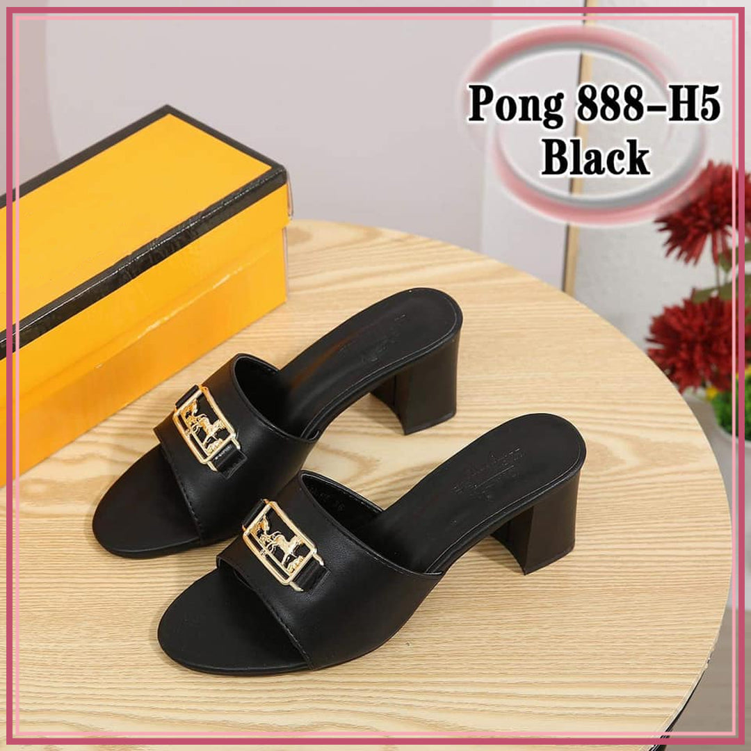 H888-H5 Casual 2-Inch Heels Sandals Shoes StyleMoto Black 35 