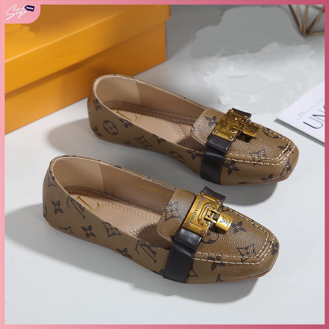 LV998-5 Casual Loafer Shoes StyleMoto Yellow 35 