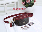 CH3993 Casual Belt Bag StyleMoto Coffee Maroon 