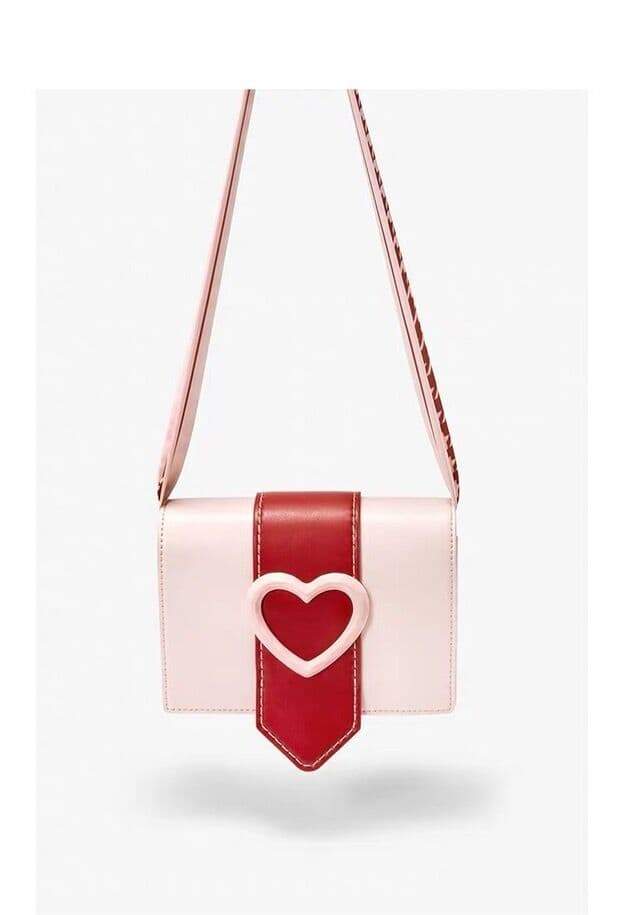 Charles & Keith Heart Mini Sling Bag StyleMoto 