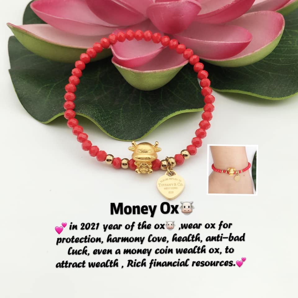 Tiffany Crystal Beads Lucky Money Ox Bracelet StyleMoto 