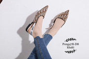 D478-D8 Printed Flat Slingback Shoes Shoes StyleMoto 