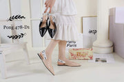 D478-D1 Plain Flat Slingback Shoes Shoes StyleMoto 