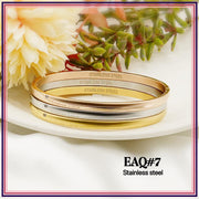 3-in-1 Stainless Steel Bangle Bracelets StyleMoto EAQ#7 Endless Love 