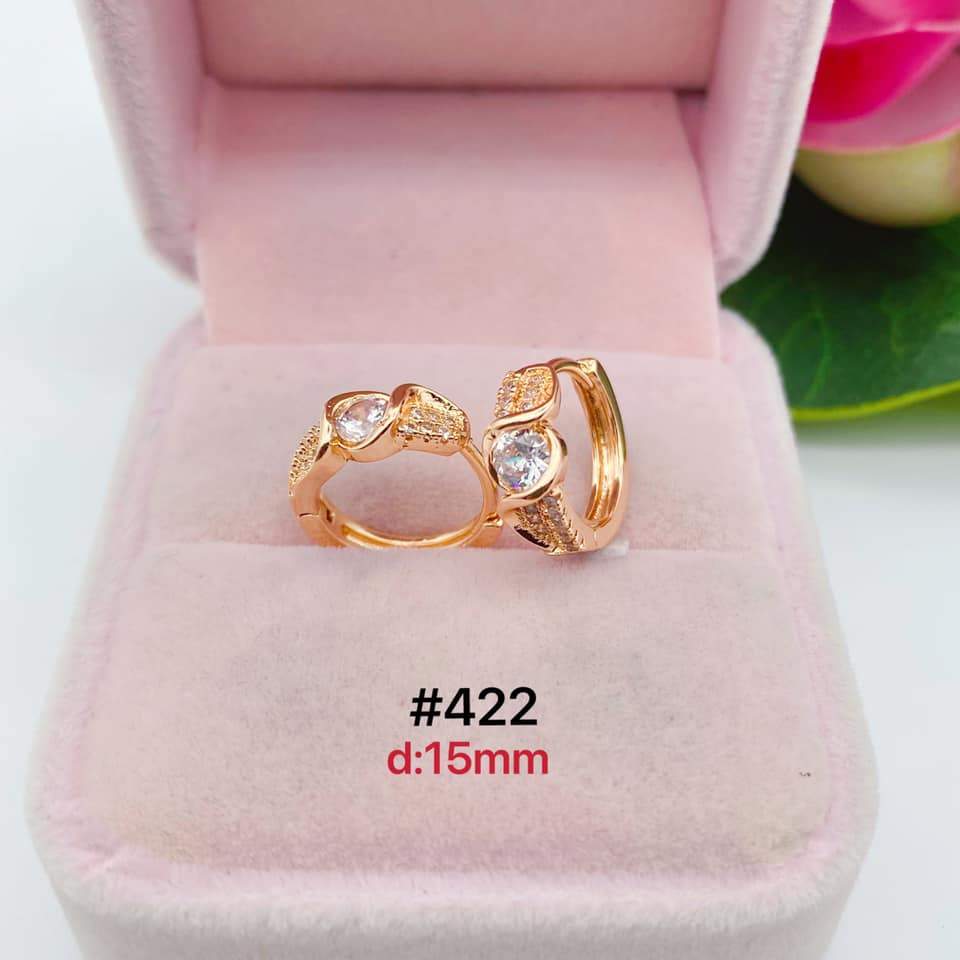 Rose Gold Loop Earrings StyleMoto #422 