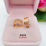 Rose Gold Loop Earrings StyleMoto #424 