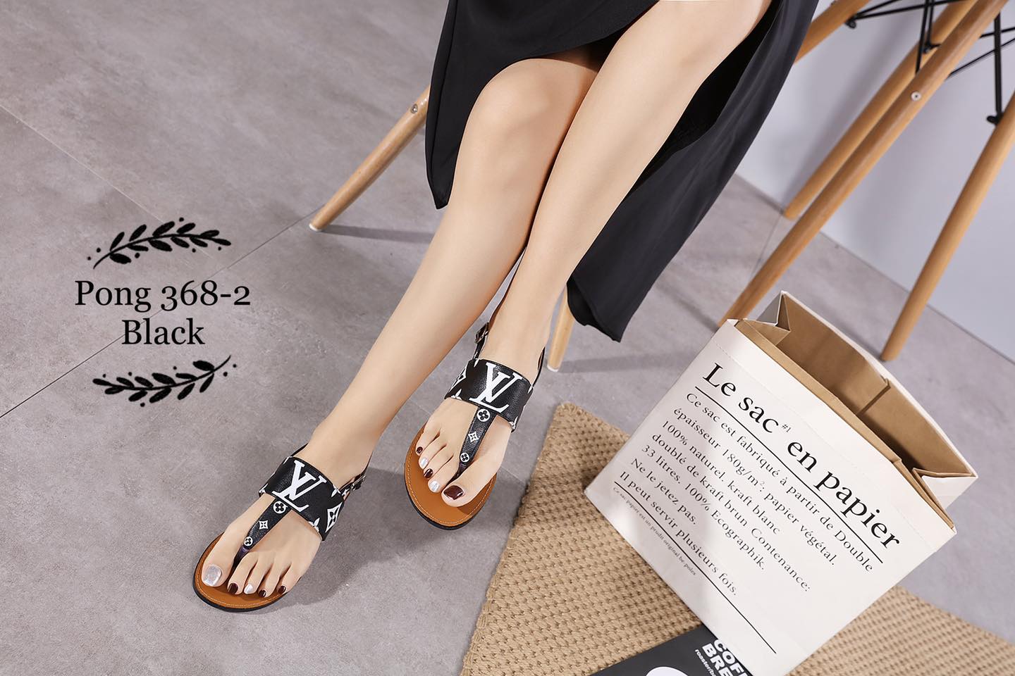 LV368-2 Casual Flat Thong Sandals StyleMoto 