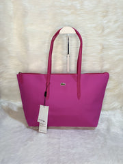LAC0801 Horizontal Tote Bag StyleMoto Fuchsia Pink 
