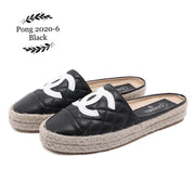 CC2020-6 Casual Half Shoes Espadrille StyleMoto Black 35 