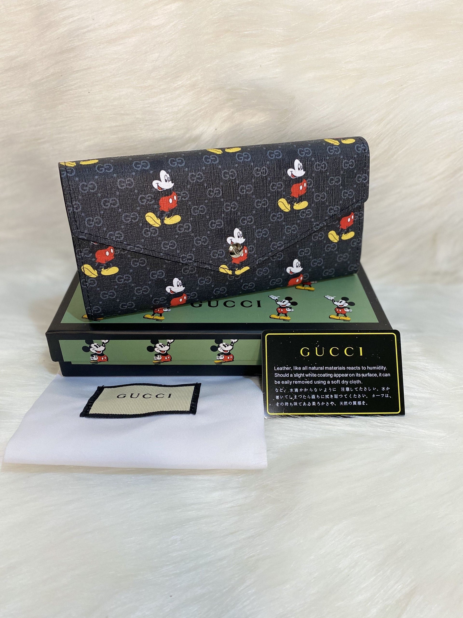 GG61705S Mickey Mouse Long Flap Wallet StyleMoto Black 