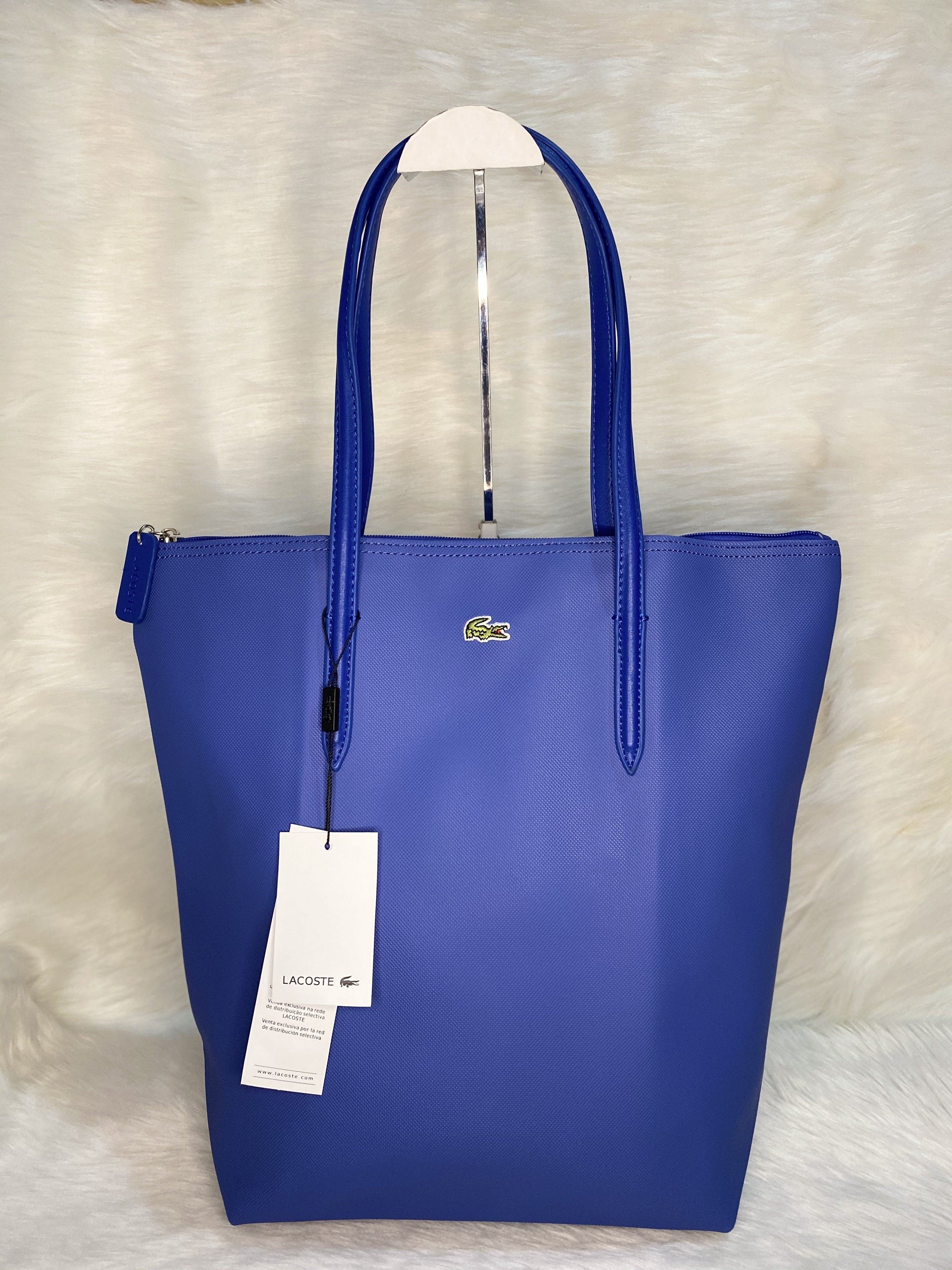 LAC0647 Vertical Tote Bag StyleMoto Royal Blue 
