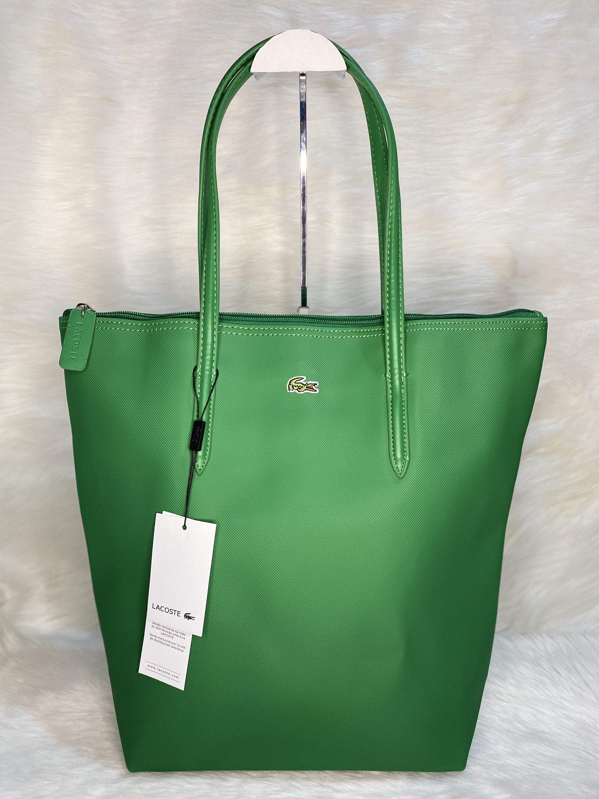 LAC0647 Vertical Tote Bag StyleMoto Green 