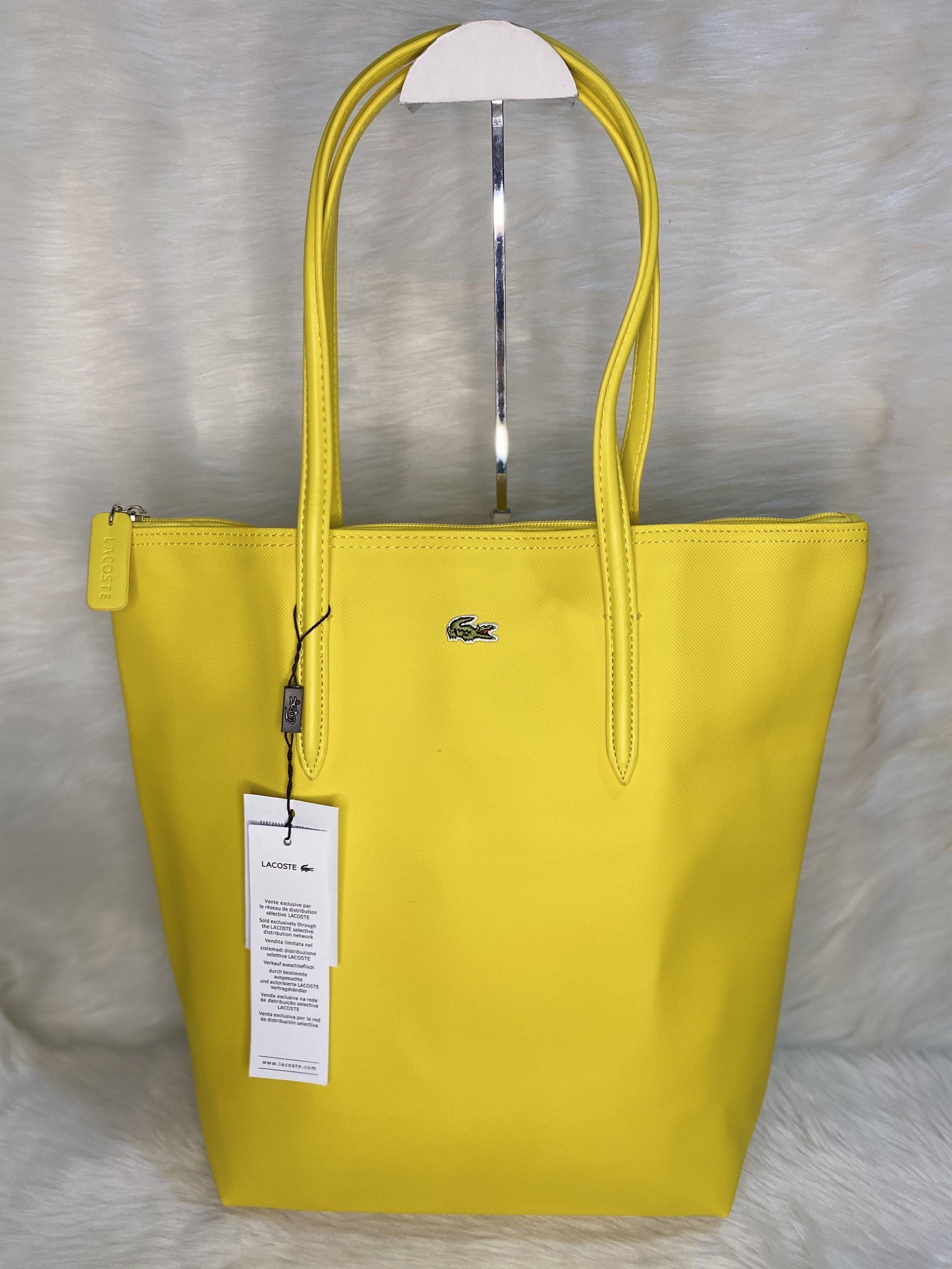 LAC0647 Vertical Tote Bag StyleMoto Yellow 