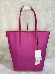 LAC0647 Vertical Tote Bag StyleMoto Fuchsia Pink 