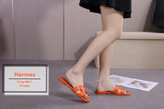 H888-1 Oran Stitched-Edge Plain Sandals Shoes StyleMoto 