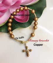 Pearl Rosary Bracelet StyleMoto Copper 