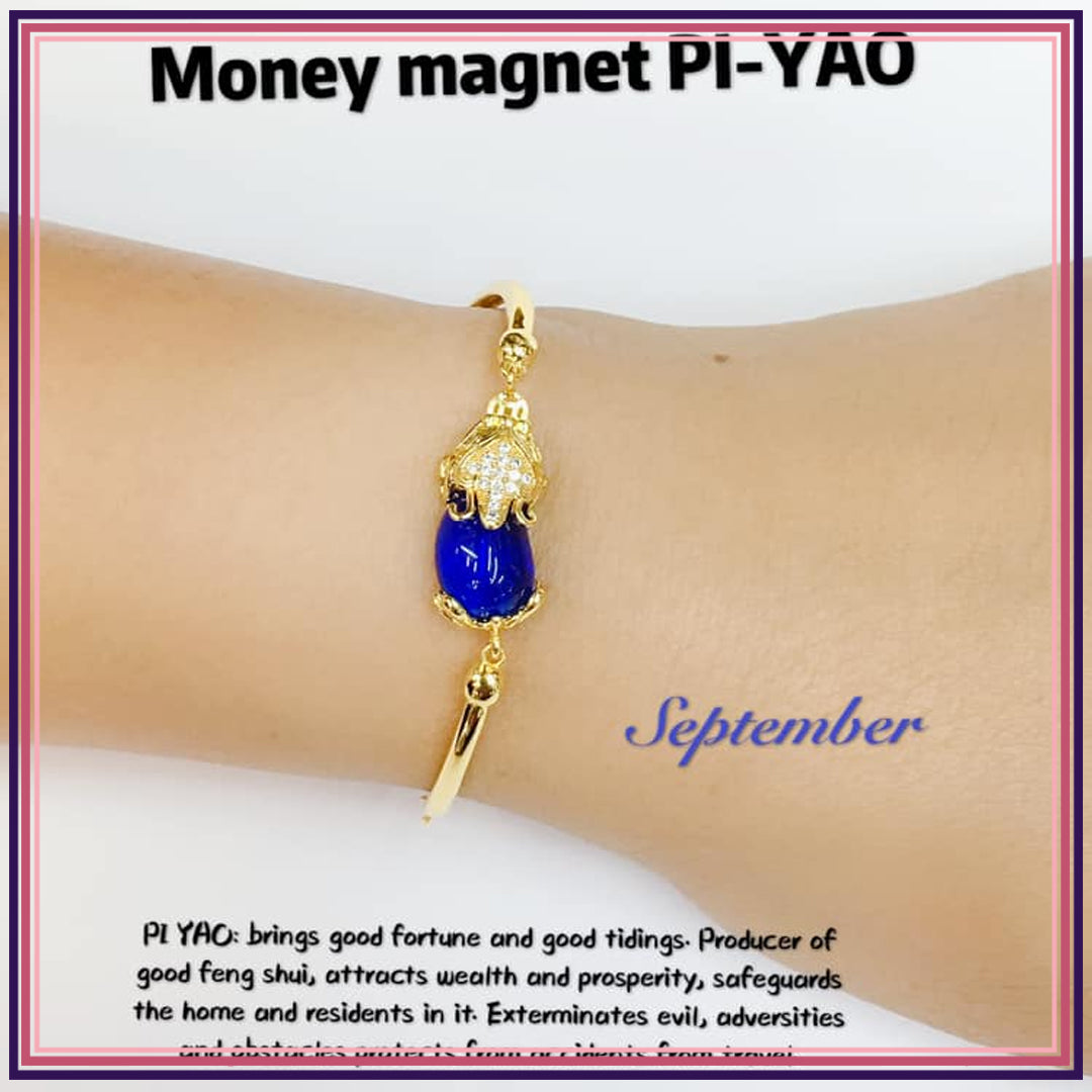 Money Magnet PI-YAO Lucky Crystal BIRTHSTONE Bracelet Bracelets StyleMoto September 