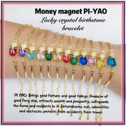 Money Magnet PI-YAO Lucky Crystal BIRTHSTONE Bracelet Bracelets StyleMoto 