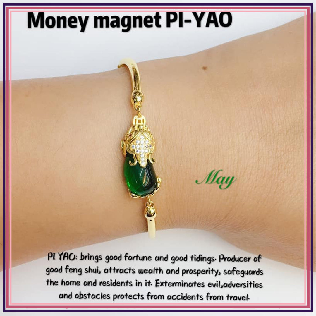 Money Magnet PI-YAO Lucky Crystal BIRTHSTONE Bracelet Bracelets StyleMoto May 
