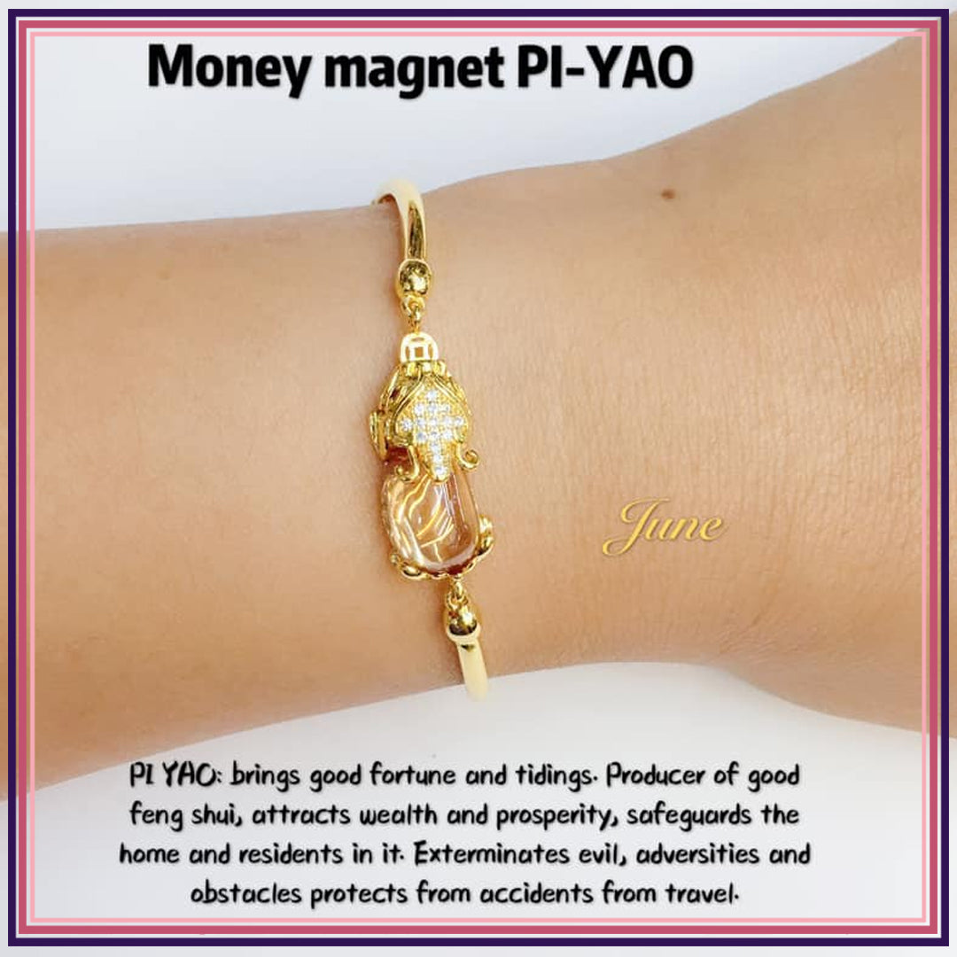 Money Magnet PI-YAO Lucky Crystal BIRTHSTONE Bracelet Bracelets StyleMoto June 