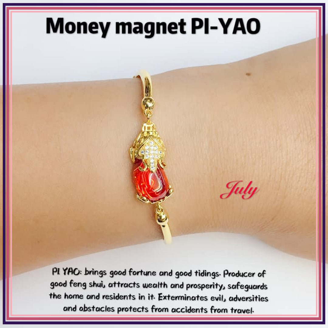 Money Magnet PI-YAO Lucky Crystal BIRTHSTONE Bracelet Bracelets StyleMoto July 