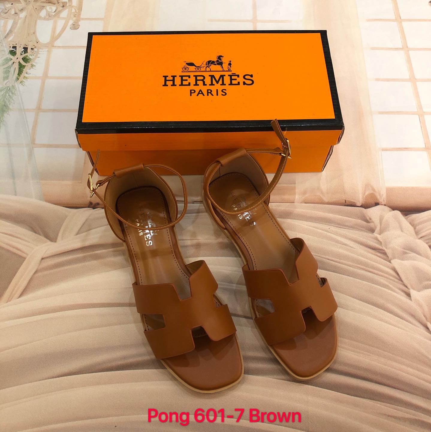 H601-7 Santorini Sandals StyleMoto Brown 35 