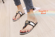 LV336-1 Mono Flat Thong Sandals StyleMoto 