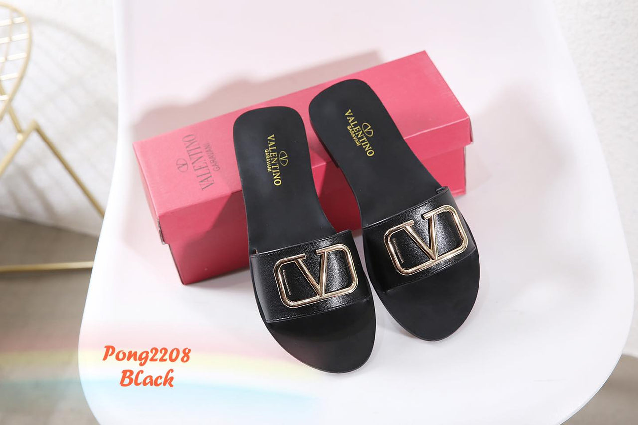VAL2208 Casual Flat Sandal Shoes StyleMoto Black 37 