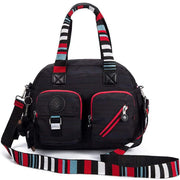 Kipling Casual Stripe-Sling Shoulder Bag (1201) StyleMoto Black 
